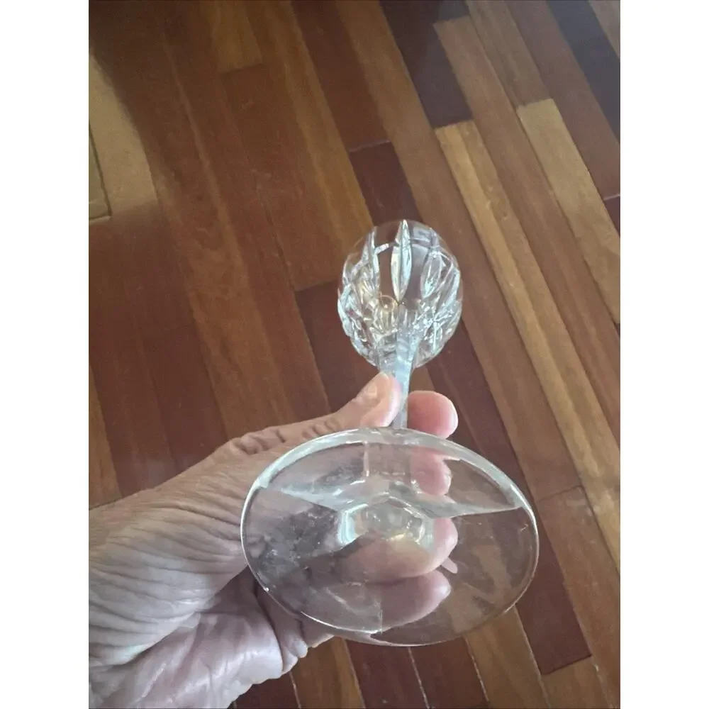 Vintage Mikasa Uptown Crystal Goblet Wine Glass Elegant Swirl Cocktail Party